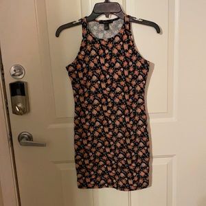 Floral Skin Tight Dress